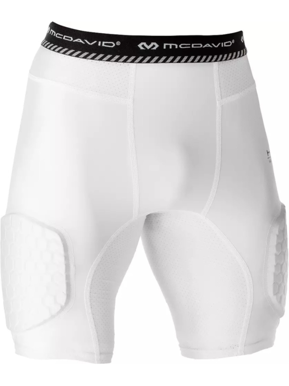 Men's McDavid White Hex Basketball Comp Shorts XXL
